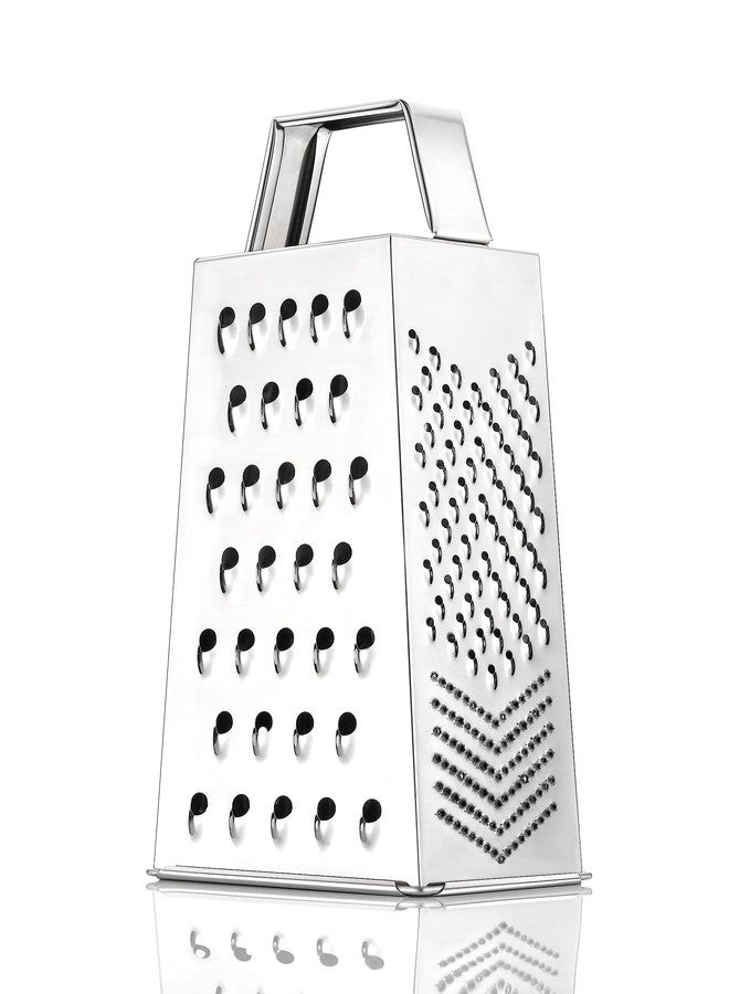 HAPPI Stainless Steel Multi Functional 5 in 1 Grater & Slicer with 4 Sides for Cheese, Vegetables, Ginger, Garlic, Potato Slicer Chopper Vegetable Grater Cutter - Image 4